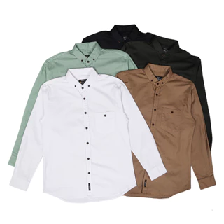 Kemeja Pria Slim Fit Lengan Panjang Polos – Stylis Casual & Formal