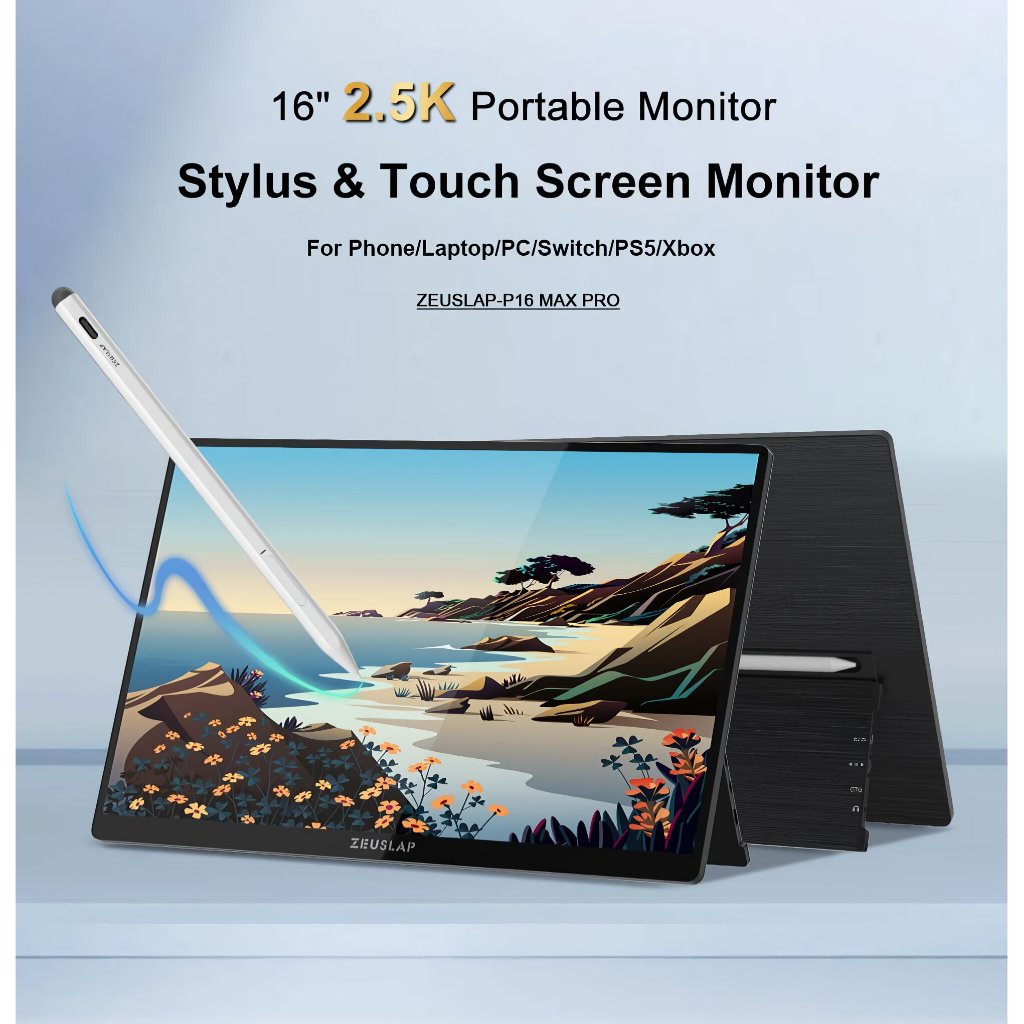 Jual ZEUSLAP 16 inch P16 MAX PRO 2.5K QHD Portable Monitor 120Hz ...