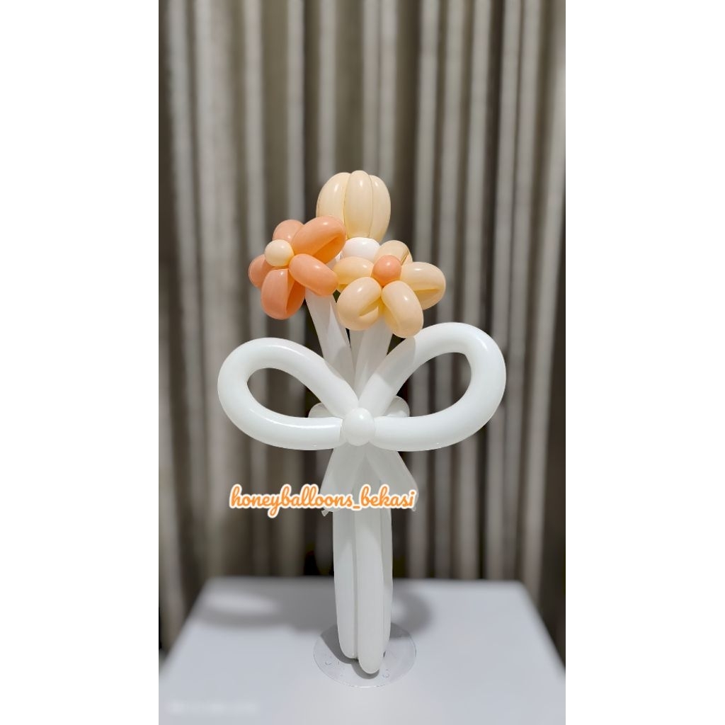 Jual 2 JAM SIAP KIRIM - Buket Bunga Balon 3 Tangkai Mix - Korean Flower ...