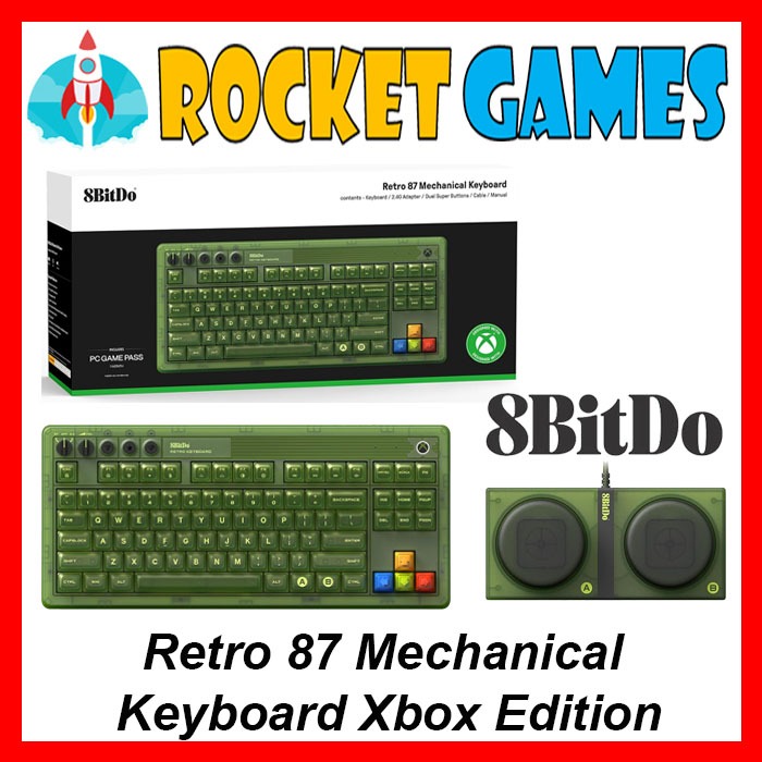 Jual 8BitDo Retro 87 Mechanical Keyboard with RGB Backlight, Bluetooth ...