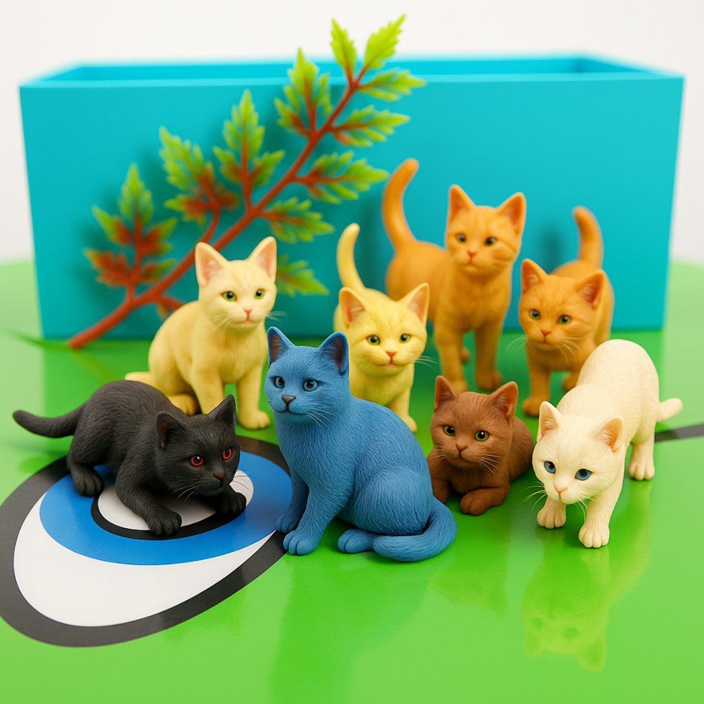 Jual MAINAN FIGURE HEWAN KUCING MINIATUR ZY207A ISI 8 PCSMAINAN HEWAN ...