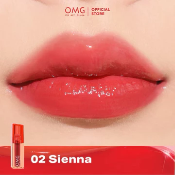 OMG OH MY GLAM Glassy Lip Tint 2g Lip Tint Warna Intense Tahan 12 Jam Skincare Infused Omg Oh