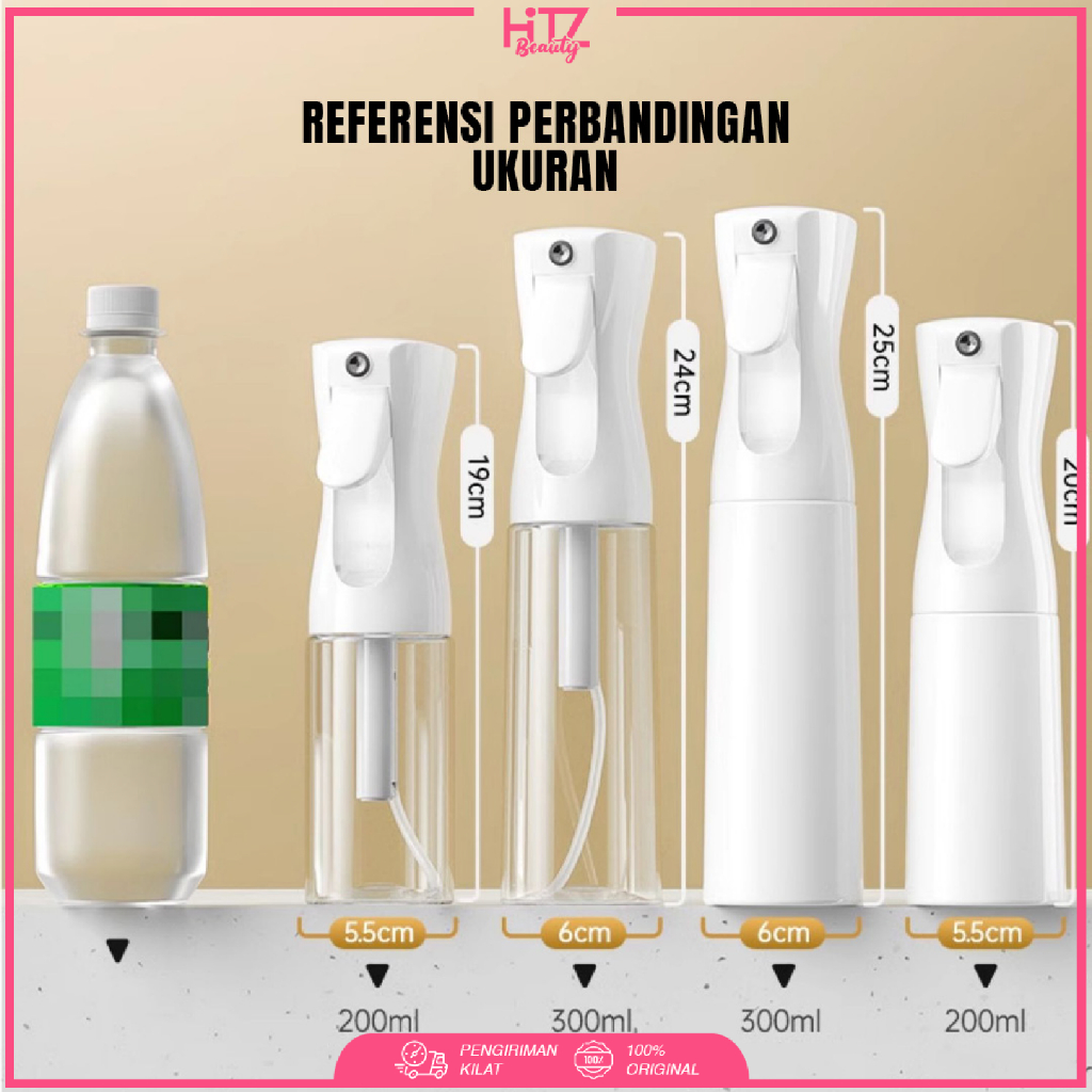 Jual Botol Kaca Spray Embun Otomatis 200 ml Botol Kispray Semprotan ...