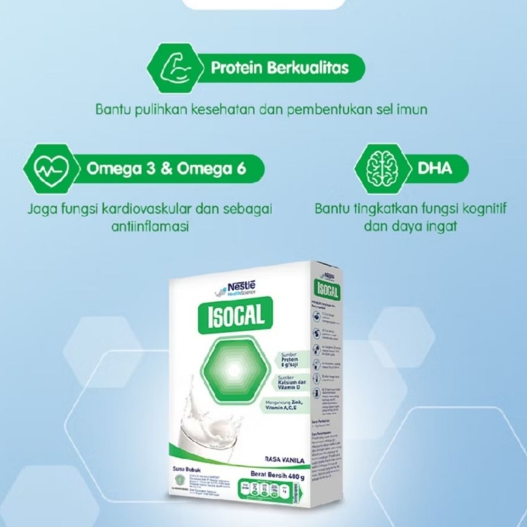 Jual isocal susu tinggi protein rekomendasi dokter 400 gram | Shopee ...