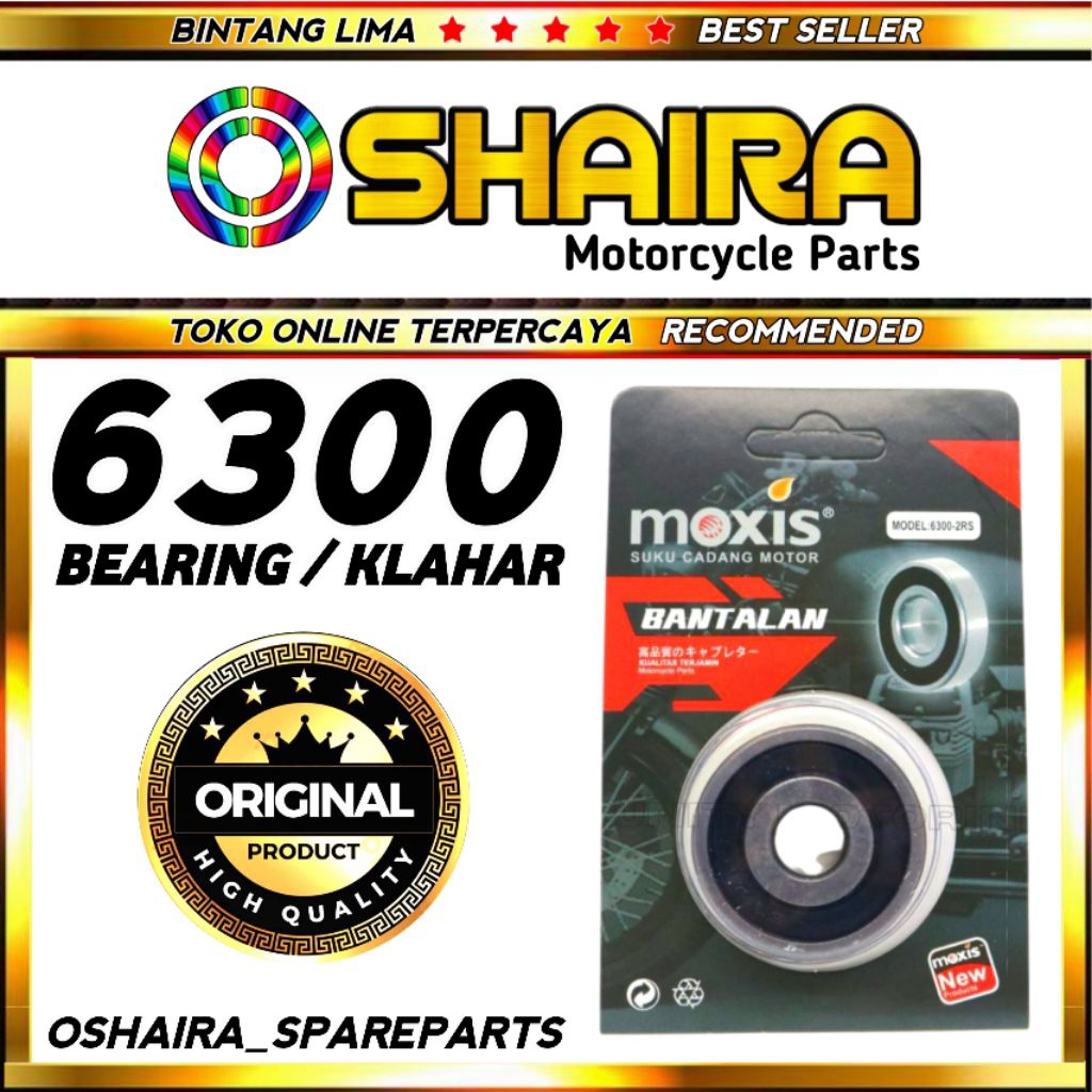 Jual BEARING 6300-2RS/BANTALAN RODA 6300/KELAHAR 6300/LAHAR 6300/LAHER ...