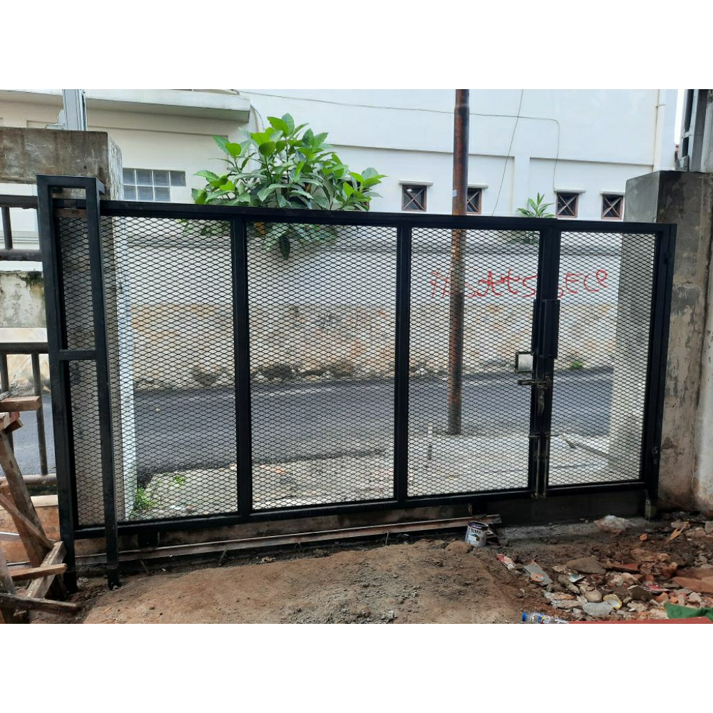 Jual pintu dorong minimalis wermesh | Shopee Indonesia