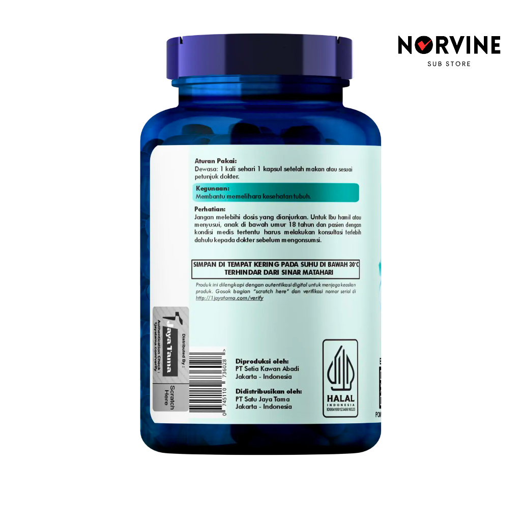 Jual BIOZINC NORVINE BIOTIN PLUS ZINC VITAMIN RAMBUT BREWOK ISI 50 ...