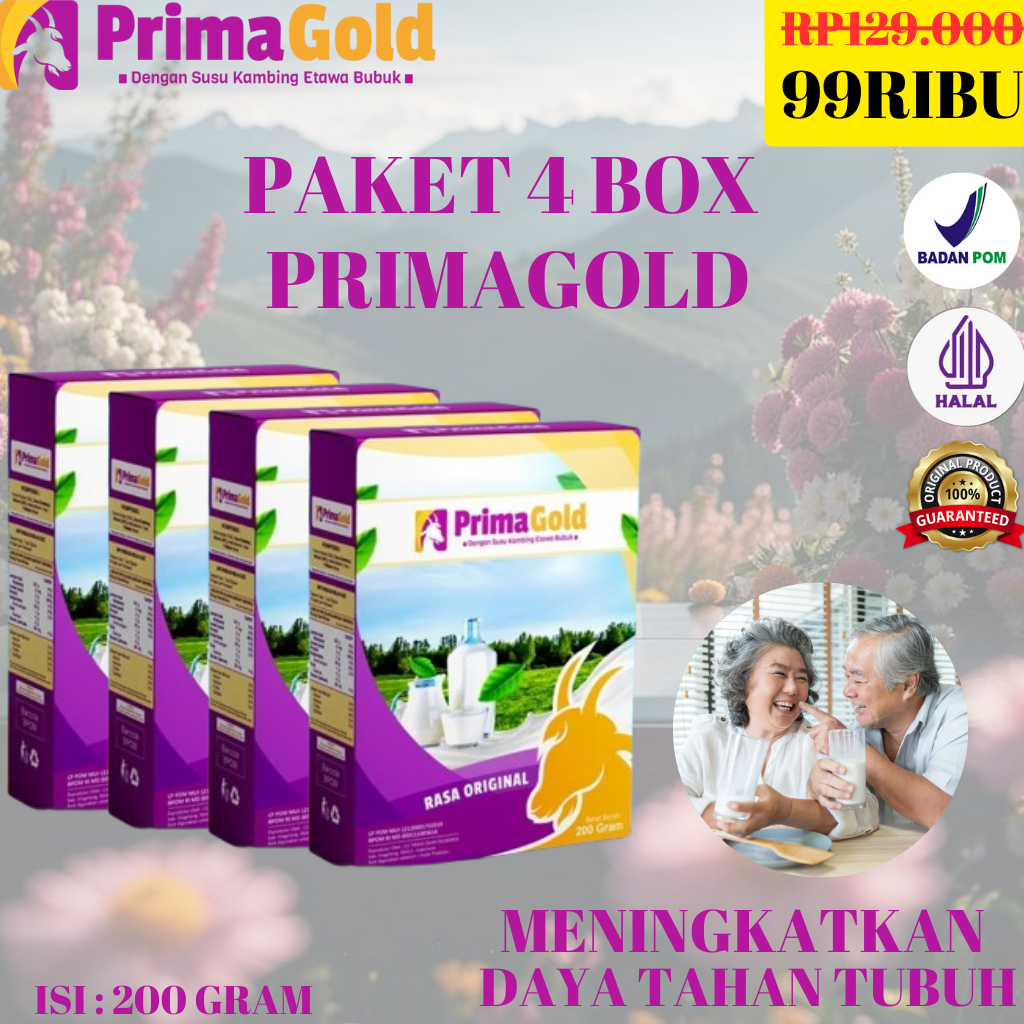 Jual 4 Box Susu Kambing Primagold Atasi Penyakit Pernapasan | Shopee ...