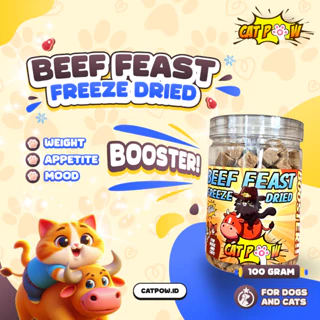CATPOW Freeze Dried Chicken Booster โ Snack Campuran Daging Ayam & Tulang Protein Tinggi