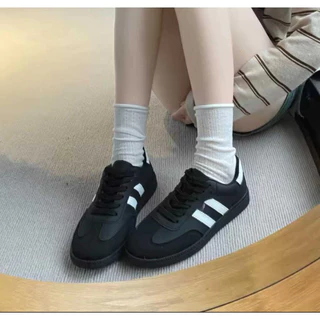 Sepatu Sekolah Wanita Hitam Polos Korea Import Minkyung dm02 TERBARU