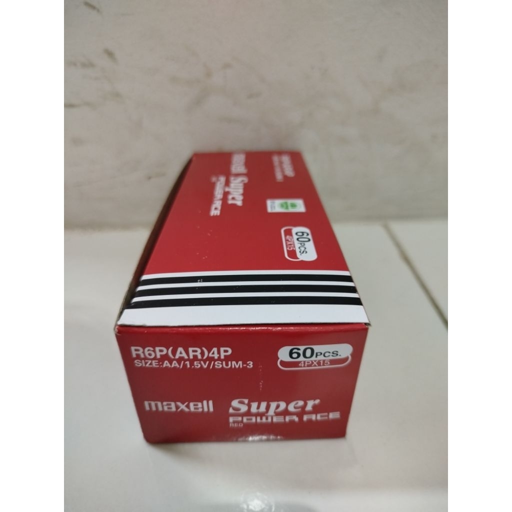Jual Baterai Maxell 1 Box Isi 60pcs/4PX15 Original Maxell R6P(AR)4P ...