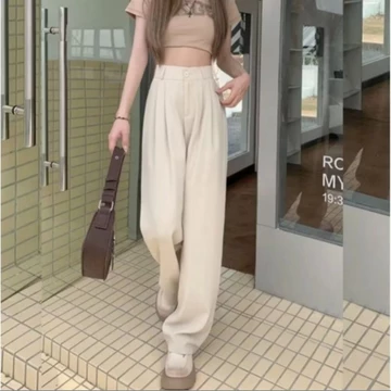 Celana Panjang Loose Pants Kulot Wanita Highwaist Outlet Shopee