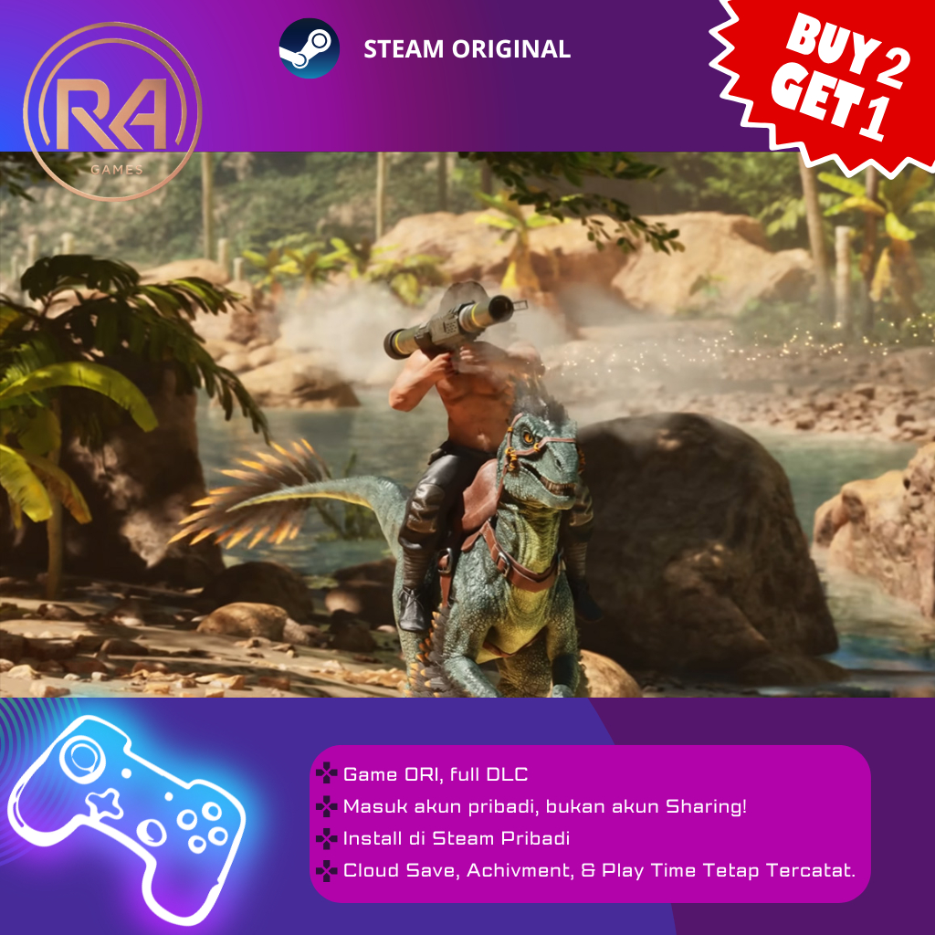 Jual Ark Survival Ascended Game Original masuk library pribadi bisa ...