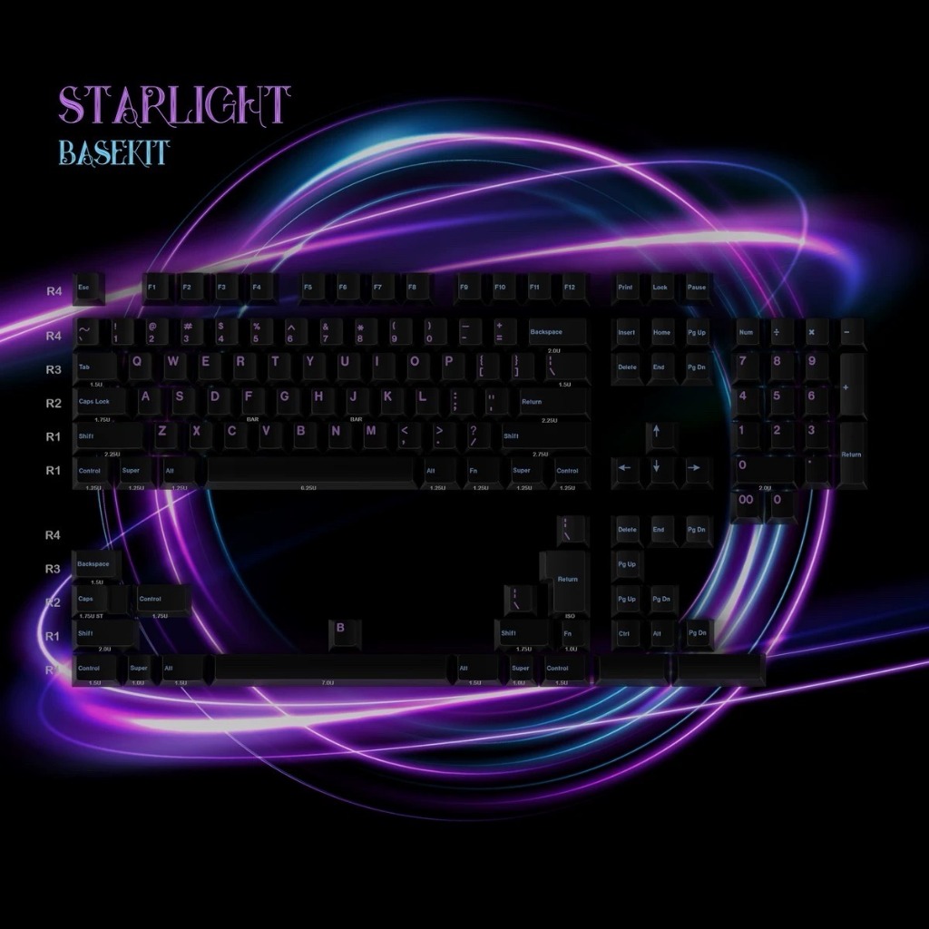 Jual Keycaps Tap Tempo Starlight Dye Sub Cherry Profile | Shopee Indonesia