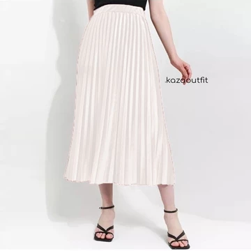 Rok Plisket Bludru Pendek 7 8 Premium Rok Bludru Velvet Premium Bisa