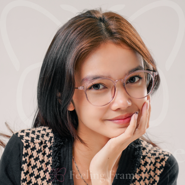 Jual FRAME KACAMATA PRIA WANITA PLASTIK BULAT LENTUR CLARK SERIES ...