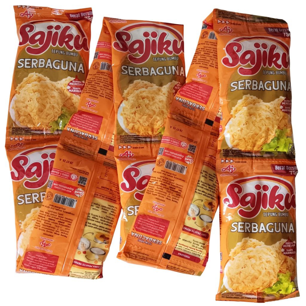 Jual Sajiku Tepung Bumbu Serbaguna Kemasan 75g | 1 Renteng (10pcs ...