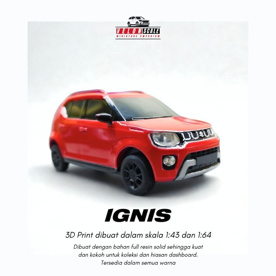 Jual Diecast Miniatur 3D Print Suzuki Ignis Facelift Skala 1:43