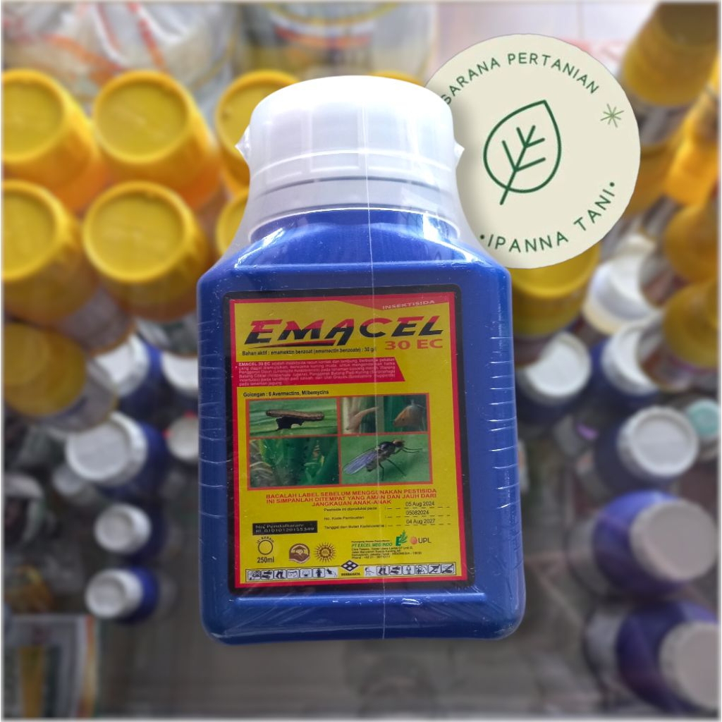Jual INSEKTISIDA EMACEL 30EC 250ML – PENGENDALI HAMA PENGGOROK DAUN ...