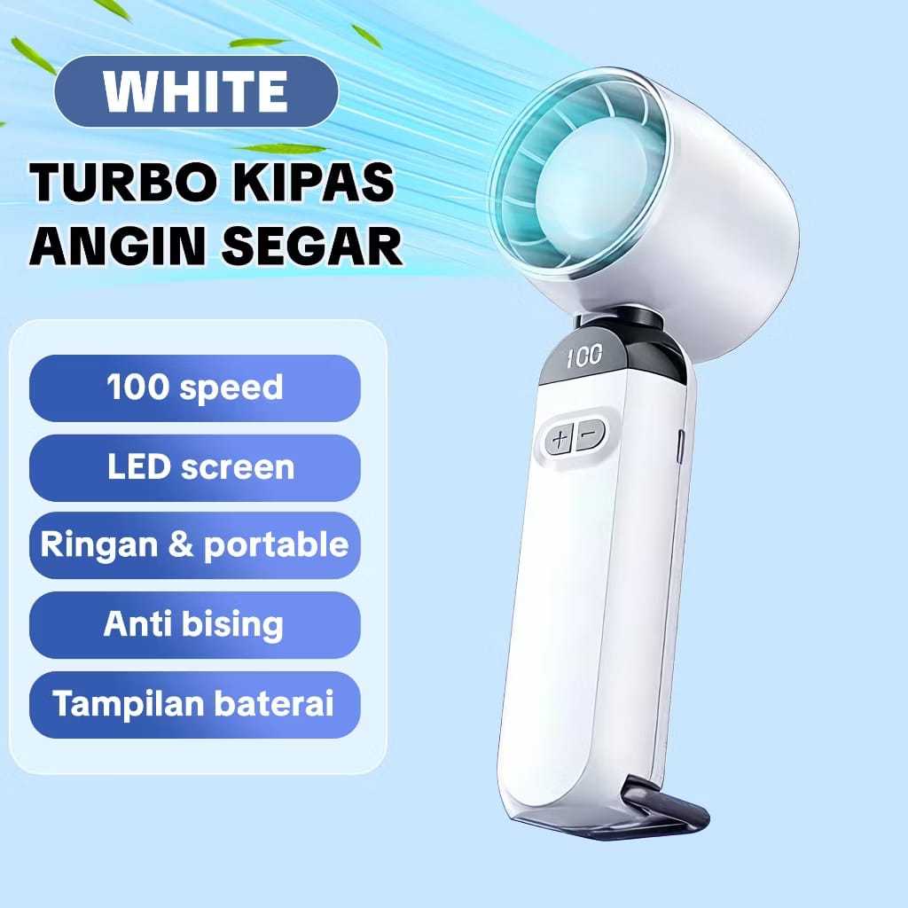 Jual kipas mini Strong Wind 100 Gear Wind Speed kipas angin Digital ...