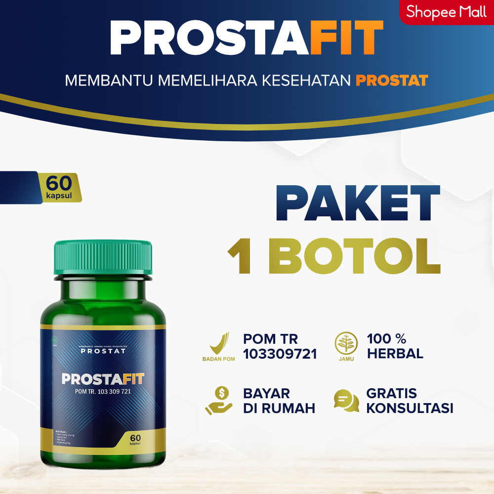 Jual Prostafit Obat Herbal Prostat Dan Sering Kencing 1 Botol | Shopee ...