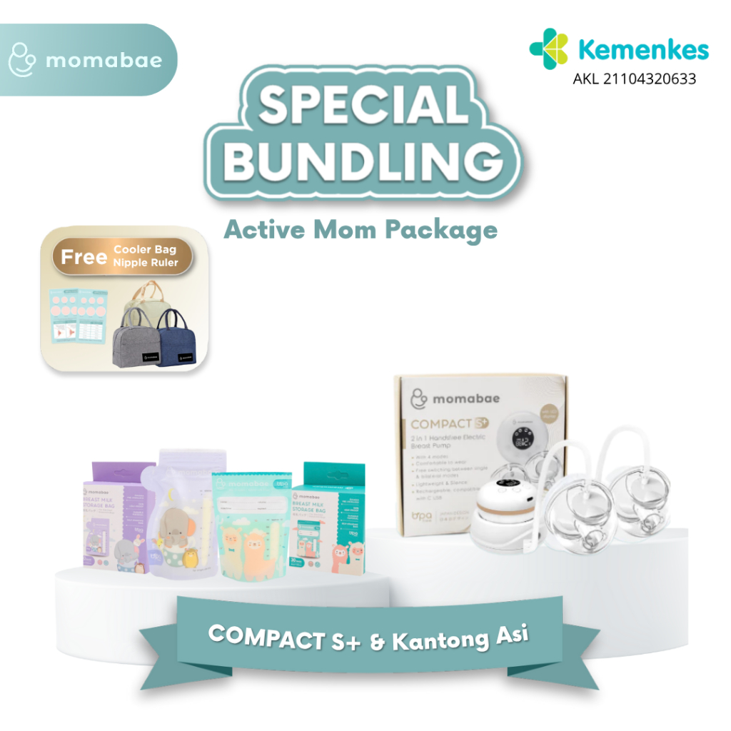 Jual MOMABAE - Bundling COMPACT S+ – 2 IN 1 + Kantong ASI 120 ml & 200 ...