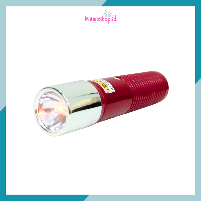 Jual Senter Hotel Merah LED Lampu Putih Emergency Flash Light | Shopee ...