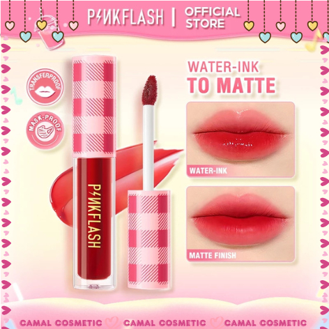 Jual Pinkflash Lightweight Lip Tint Watery Ink To Matte Transferproof ...