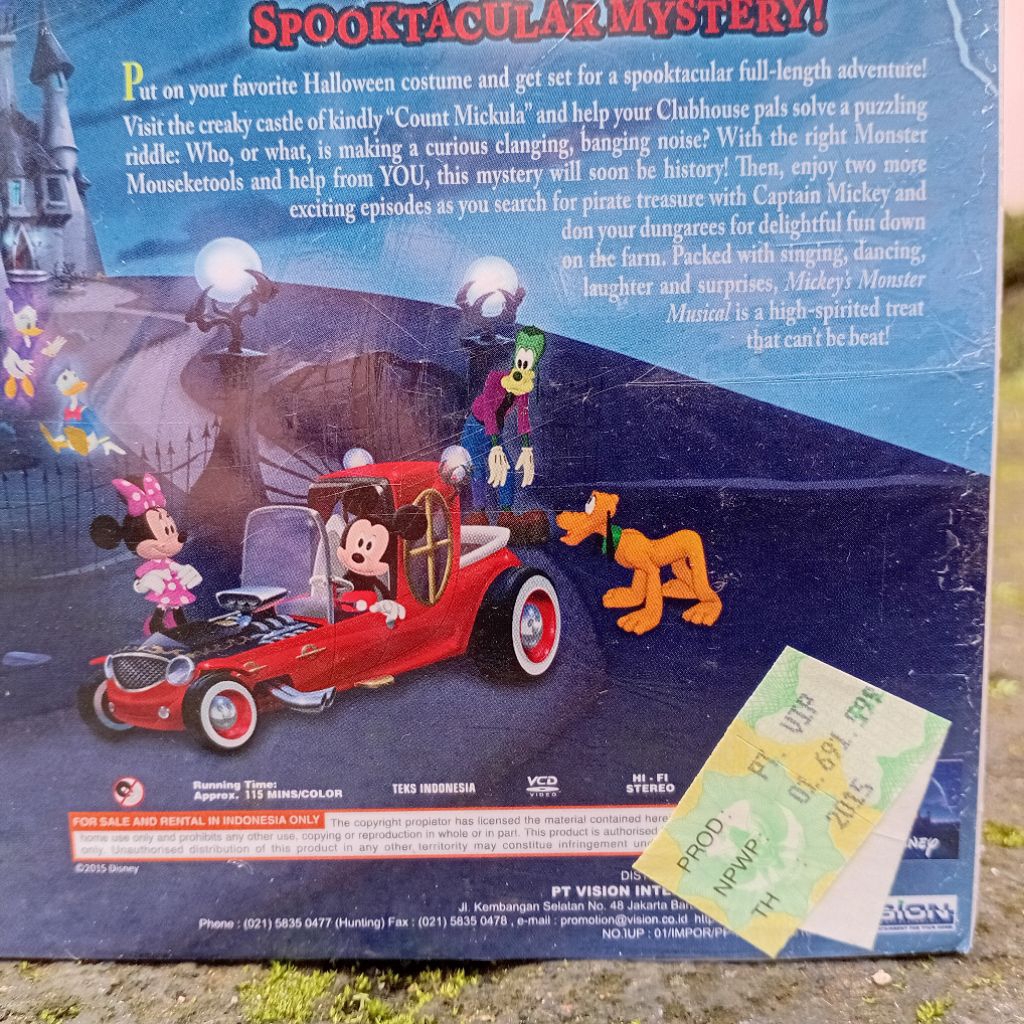 Jual VCD Mickey Mouse Clubhouse: Mickey's Monster Musical (2015) 2 Disc ...