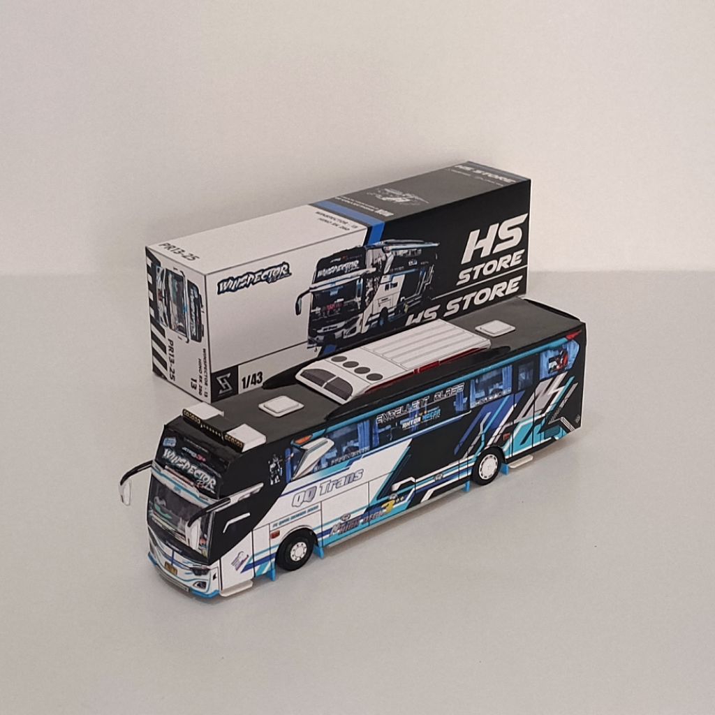 Jual miniatur bus Qq trans winspector | Shopee Indonesia