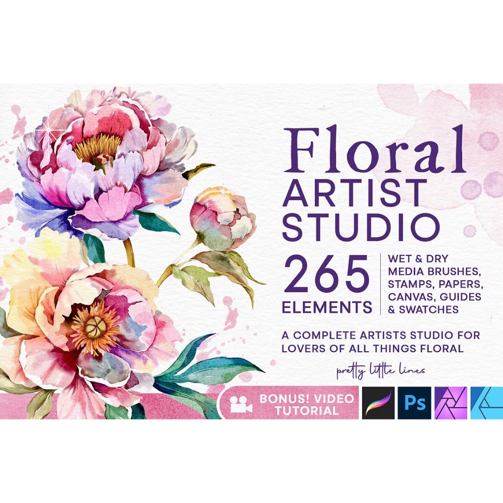 Jual Procreate Brush - Floral Flower Artist Studio | Shopee Indonesia