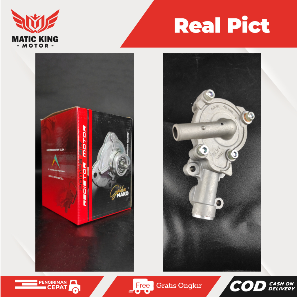 Jual Golden Mako Water Pump Radiator Assy Nmax Aerox Lexi 125 150 155 ...