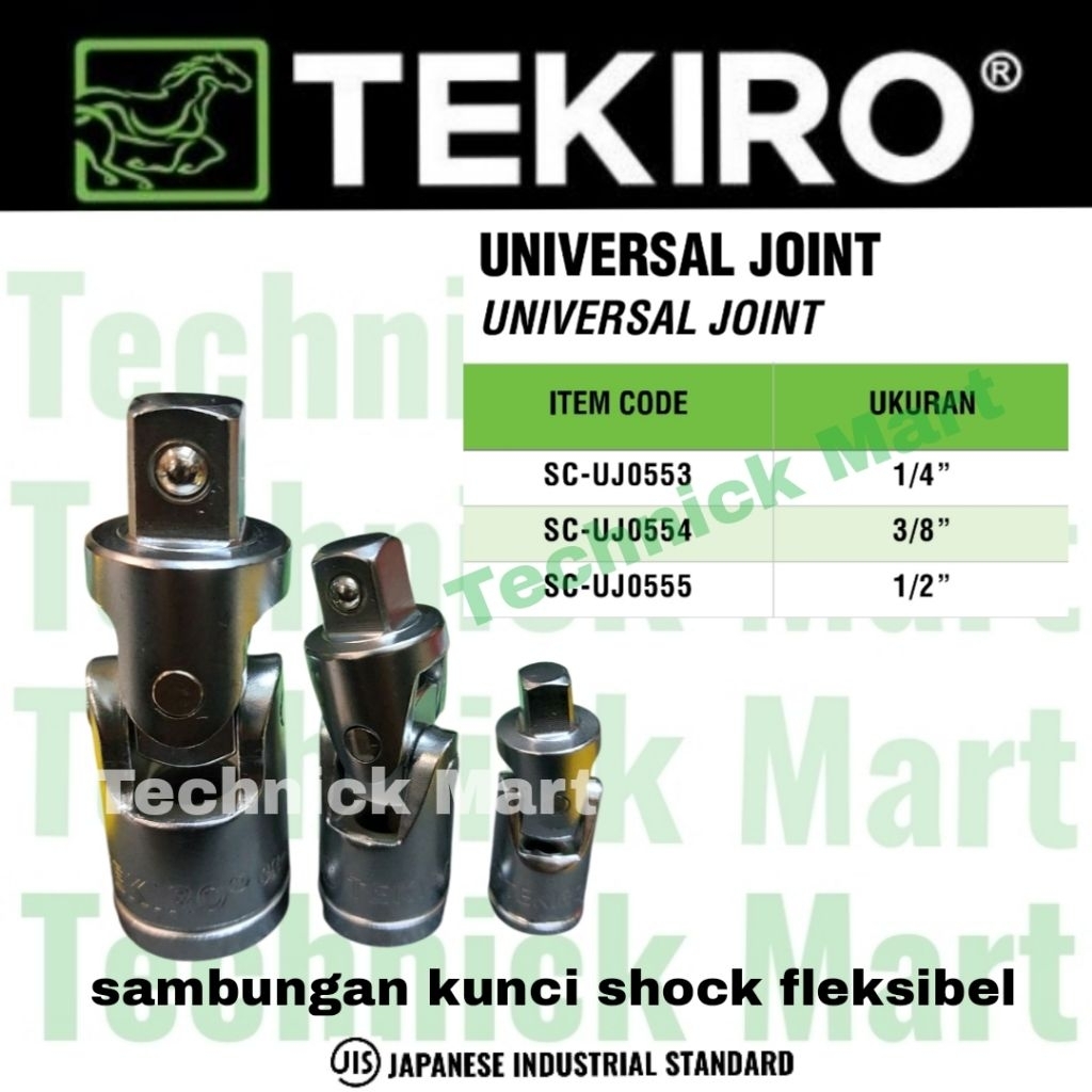 Jual TEKIRO universal join sambungan kunci shock fleksibel ukuran 1/4 ...
