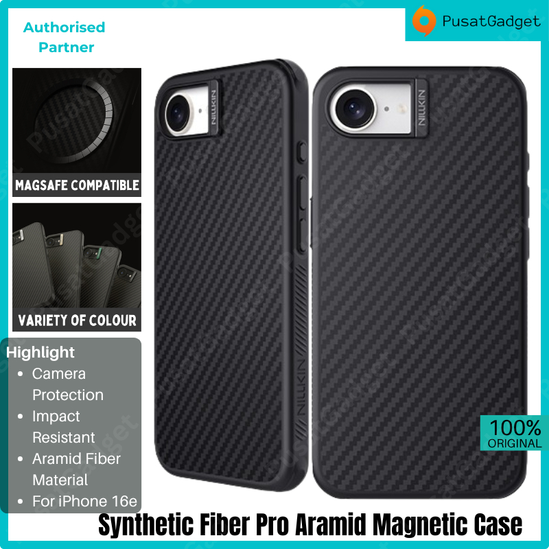 Jual Case iPhone 17e / iPhone 16e NILLKIN Synthetic Fiber Pro Aramid ...