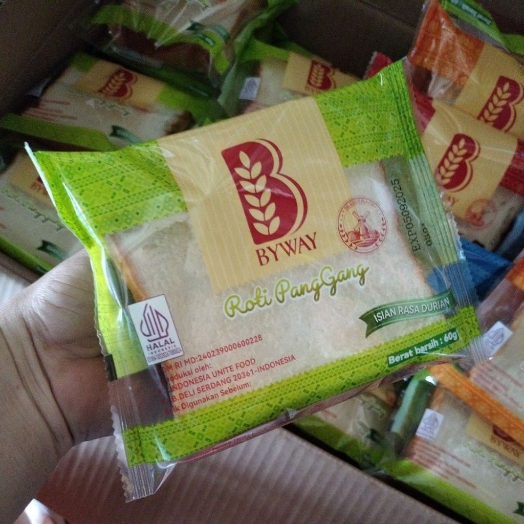 Jual (PER 1 DUS 60 PCS)@60GRAM ROTI PANGGANG BYWAY SUPER LEMBUT ...