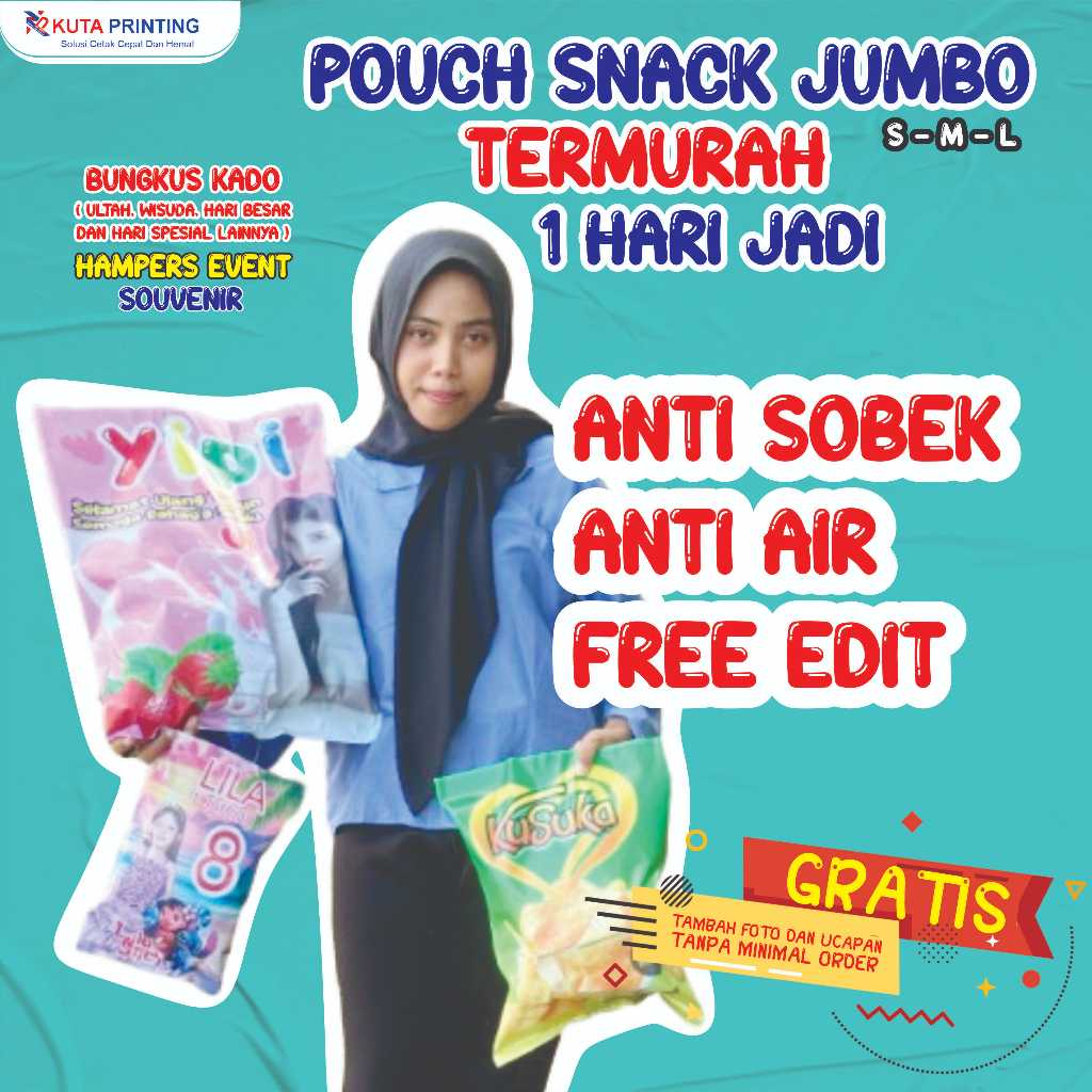 Jual Pouch Snack Jumbo/Pouch Snack Ulang Tahun/Pouch giant snack Flexy ...