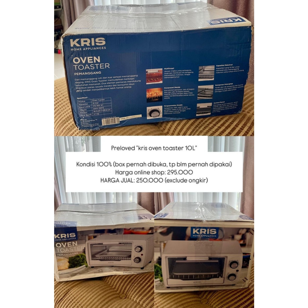 Jual Kris Oven Toaster 10L | Shopee Indonesia