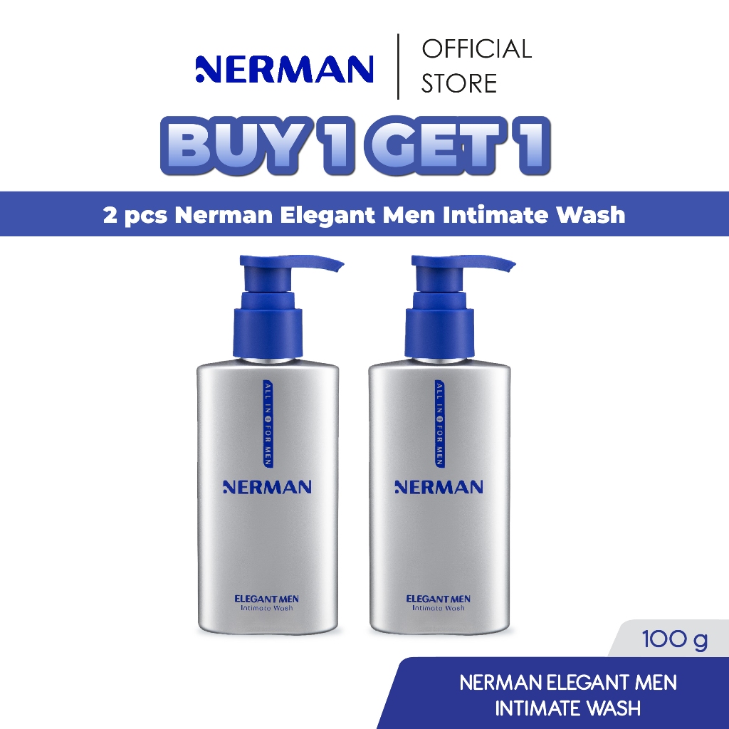 Jual BUY 1 GET 1 - Nerman Elegant Men Intimate Wash 100g - Cooling ...