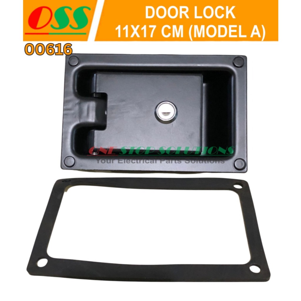 Jual DOOR LOCK / DOORLOCK HITAM BESI BESAR GENSET PANEL 11x17 CM ...