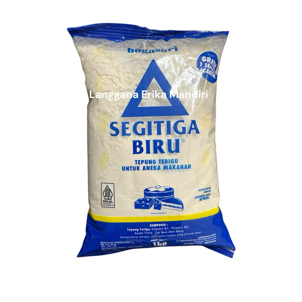 Jual Tepung Terigu Segitiga Biru 1kg | Shopee Indonesia