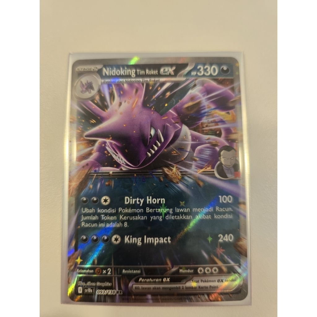 Jual Nidoking Tim Roket ex RR 093/138 sv10s Kehadiran Juara Kartu ...