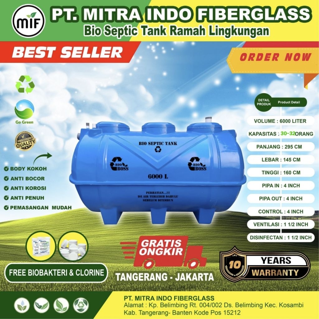 Jual septic tank 6000 liter bio boss | Shopee Indonesia