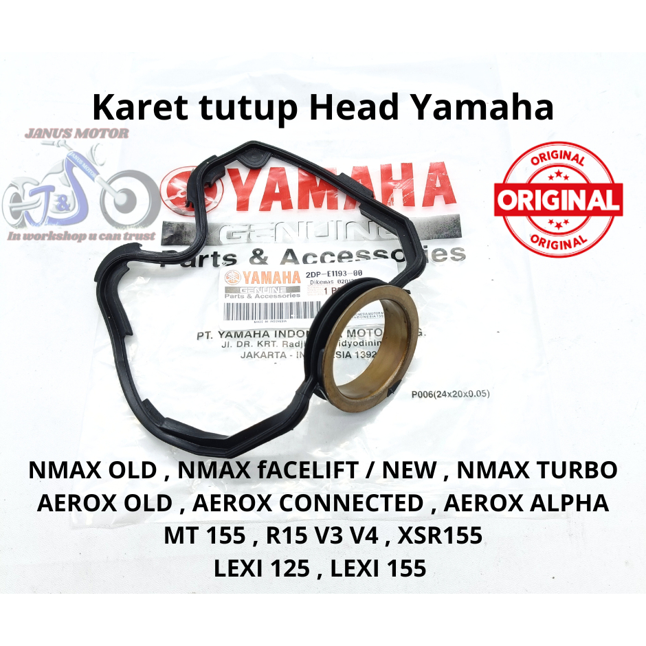Jual Karet Seal Tutup Head Yamaha Nmax Aerox R15 MT XSR Lexi Original ...