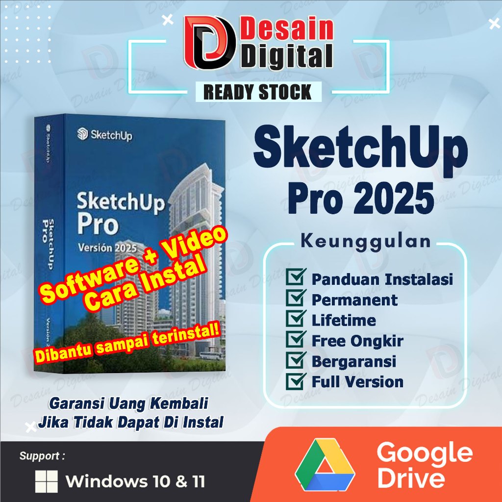 Jual SketchUp Pro 2025 Full Version Lifetime Windows (Update Terbaru ...