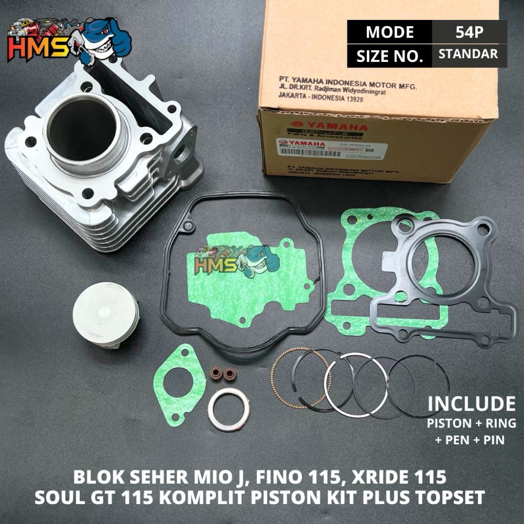 Jual BLOK BLOCK SEHER MIO J FINO 115 XRIDE 115 MIO GT 115 YAMAHA 54P ...