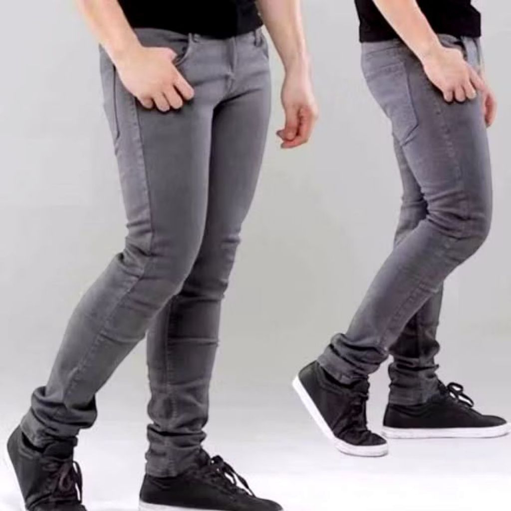 Jual Celana Pensil Panjang Denim Slimfit Celana Putih Bersih Keren ...
