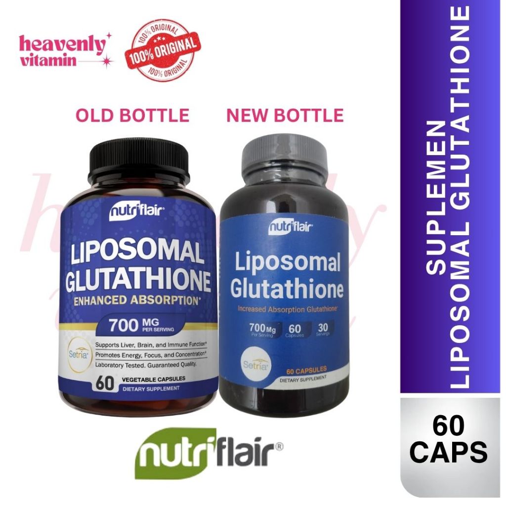 nutriflair liposomal glutathione setria 700mg Jual NutriFlair Liposomal Glutathione Setria 700mg High Absorption- 60  capsules