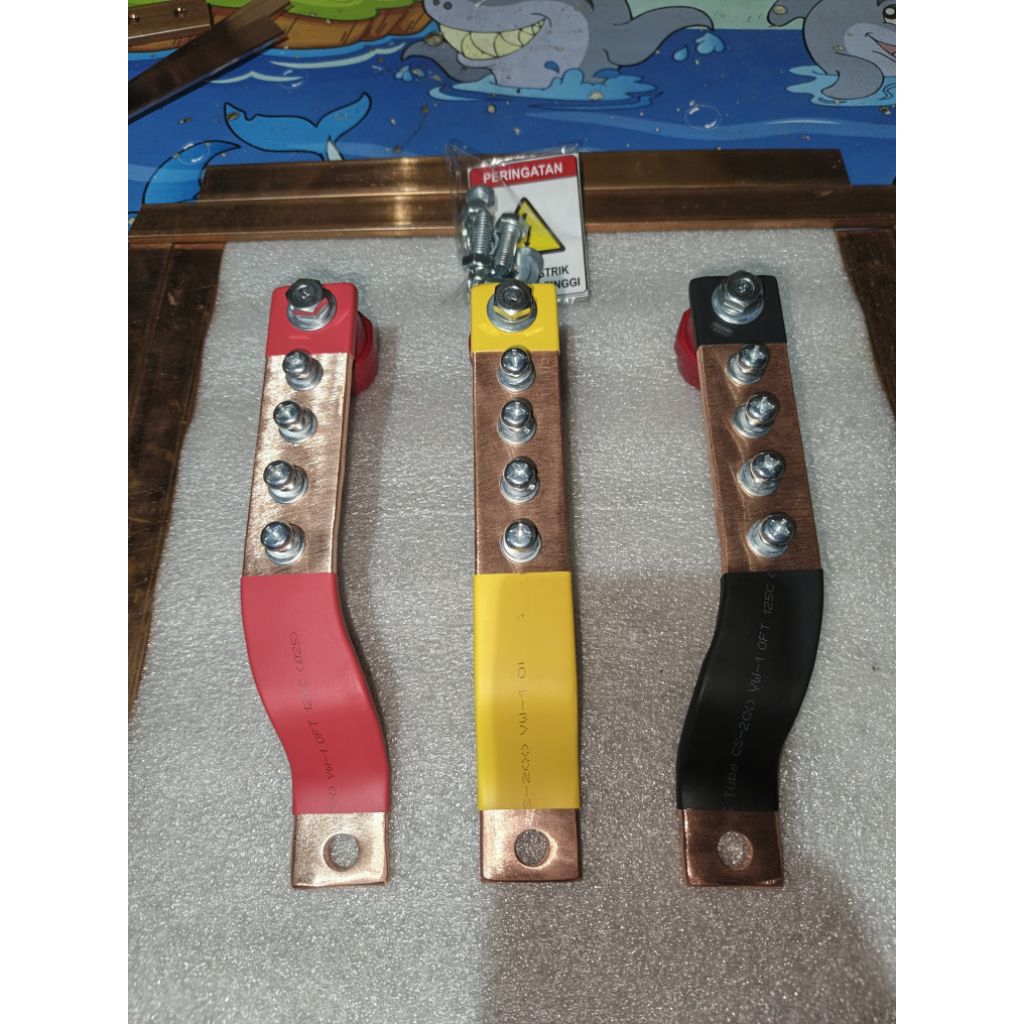 Jual BUSBAR 5×30 RST PANJANG 20 CM UNTUK MCCB 300A/400A | Shopee Indonesia