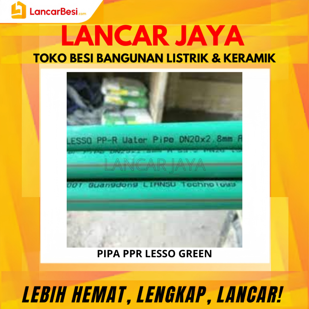Jual Pipa PPR Hijau Lesso S3.2 2