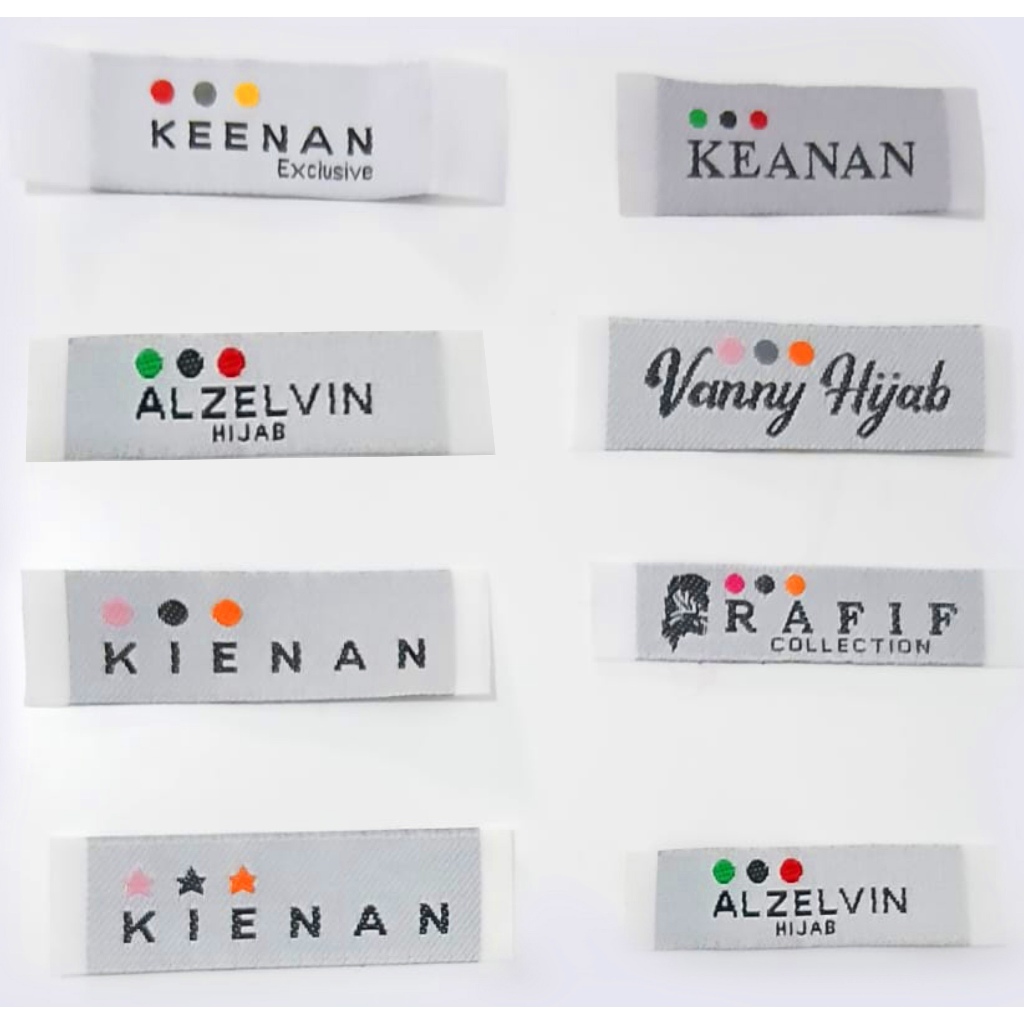 Jual D2 : Label Woven Rajut, High Density Max.2x6cm | Rp.190/pcs ...